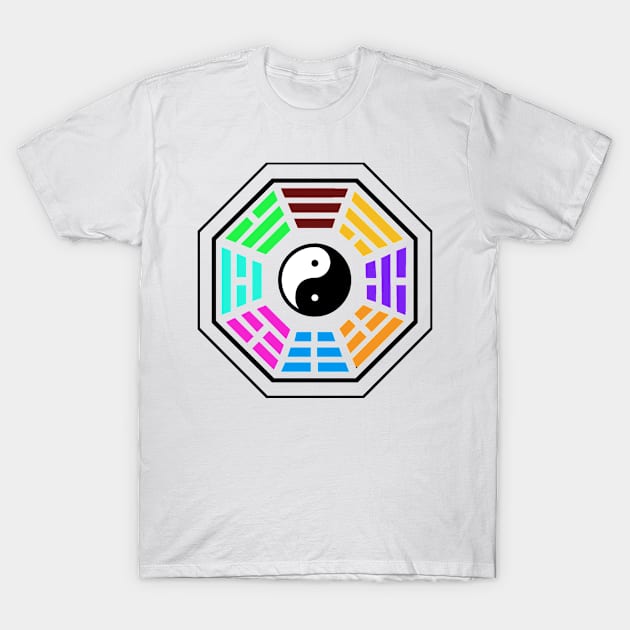 Yin yang coloured T-Shirt by Rebellion10